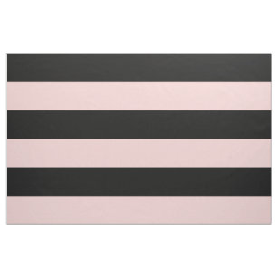 Zwart en licht roze brede strepen op grote schaal stof