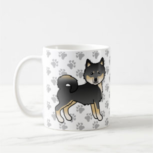 Zwart En Lichtbruin Alaskaanse Malamute Mooie Hond Koffiemok