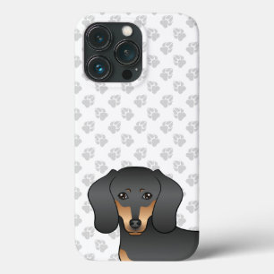 Zwart En Lichtbruin Dachshond Met Gladde Vacht Hon Case-Mate iPhone Case