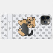 Zwart En Lichtbruin Norfolk Terrier Cartoon Hond & Case-Mate iPhone Case (Achterkant (horizontaal))