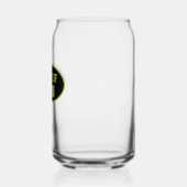 Zwart en Lime Groene School Kleuren Klassenjaar Blikvorm Glas (Links)