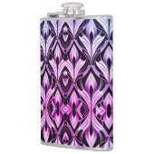 Zwart en magenta contrast heupfles (Links)