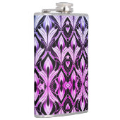 Zwart en magenta contrast heupfles (Rechts)