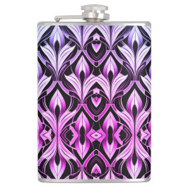 Zwart en magenta contrast heupfles