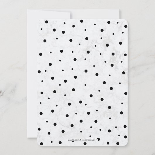 Zwart en marmer | Modern Surprise Birthday Kaart (Achterkant)