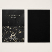 Zwart en marmeren oorbel display visitekaartje (Voorkant /achterkant)