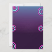 Zwart en Maroon Minimalistische Bingo Avond Uitnod Kaart (Achterkant)