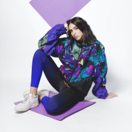 Zwart en medium blauw verloop leggings