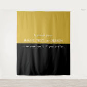 Zwart en metaalgoud moderne elegant wandkleed (Voorkant)