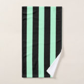 Zwart en Mint Groen Bad Handdoek (Handdoek)