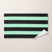 Zwart en Mint Groen Bad Handdoek (Handdoek)
