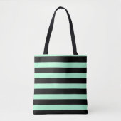 Zwart en Mint Groen Tote Bag (Voorkant)