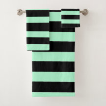 Zwart en mintgroen