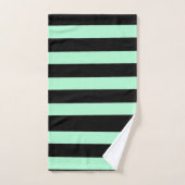 Zwart en mintgroen bad handdoek (Handdoek)