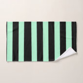 Zwart en mintgroen bad handdoek (Handdoek)