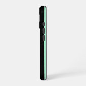 Zwart en mintgroen iPhone 16 hoesje (Linkerkant)