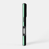 Zwart en mintgroen iPhone 16 hoesje (Rechterkant)
