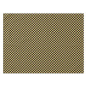 Zwart en mistig geel geruit tafelkleed (Voorkant (Horizontaal))