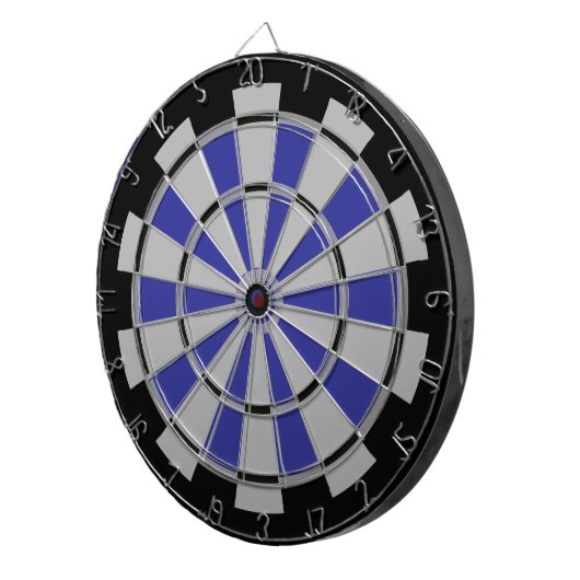 Zwart en Navy met Grey Stack Regeling Dartbord (Voorkant Rechts)