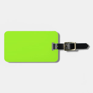 Zwart en Neon Green Bagagelabel