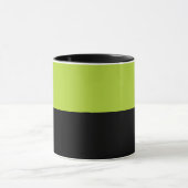 Zwart en neon groen mok (Midden)