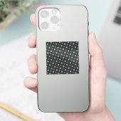 Zwart en neon sticker met hoog contrast (Telefoon)