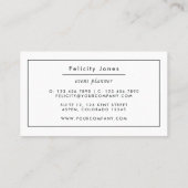 Zwart en neonpenseelstreken visitekaartje (Achterkant)