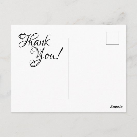 Zwart en neonroze lippenstift calligraphy dank je  briefkaart (Achterkant)