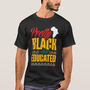  zwart en opgeleid Afrikaans-Amerikaans Heritag T-shirt
