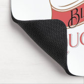  zwart en opgeleid muismat (Hoek)