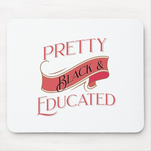  zwart en opgeleid muismat (Voorkant)