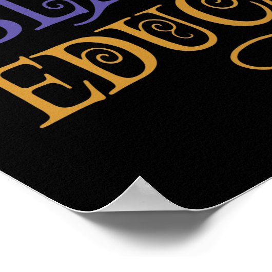  zwart en opgeleid poster (Hoek)