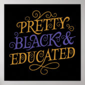 zwart en opgeleid poster (Voorkant)