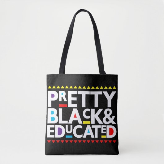 , zwart en opgeleid tote bag (Voorkant)