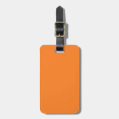 Zwart en Oranje Bagagelabel (Voorkant verticaal)