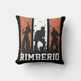 zwart en Oranje concert Kussen