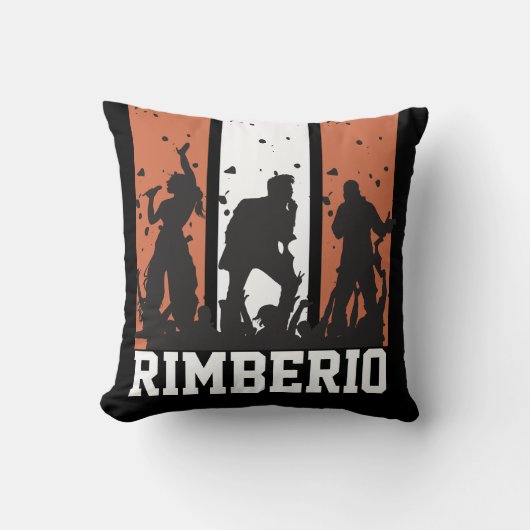  zwart en Oranje  concert Kussen (Voorkant)