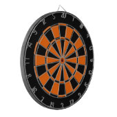zwart en oranje dartbord (Voorkant Links)