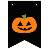 Zwart en Oranje geïllustreerd Halloween Banner (Derde vlag)