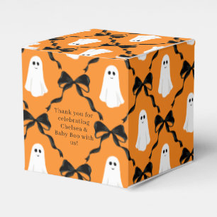 Zwart en Oranje Halloween Theme Baby Boo Shower Bedankdoosjes