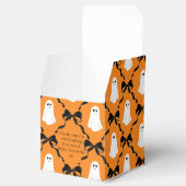 Zwart en Oranje Halloween Theme Baby Boo Shower Bedankdoosjes (Geopend)