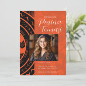 Zwart en Oranje Kaart (Staand voorkant)