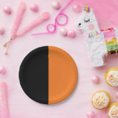 Zwart en Oranje Papieren Bordje (Feest)