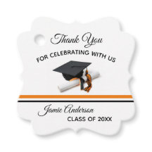 Zwart en Oranje Pet & Tassel | AFSTUDEREN