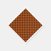 Zwart en Oranje Pset Napkins Servet (Hoek)