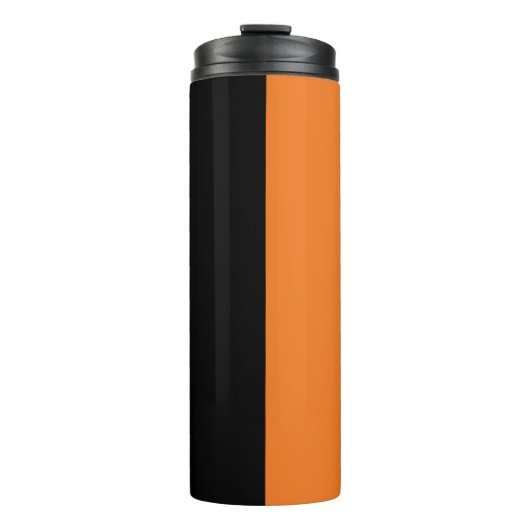 Zwart en Oranje Thermosbeker (Voorkant)