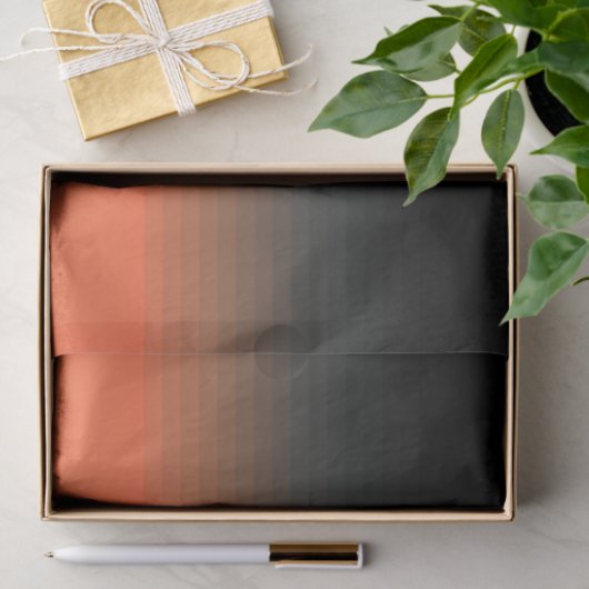 Zwart en Oranje Tissuepapier (Geschenk)