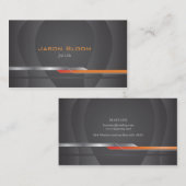 Zwart en oranje visitekaartje (Voorkant / Achterkant)