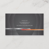 Zwart en oranje visitekaartje (Achterkant)