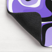 Zwart en Paars Abstract vocht Muismat (Hoek)